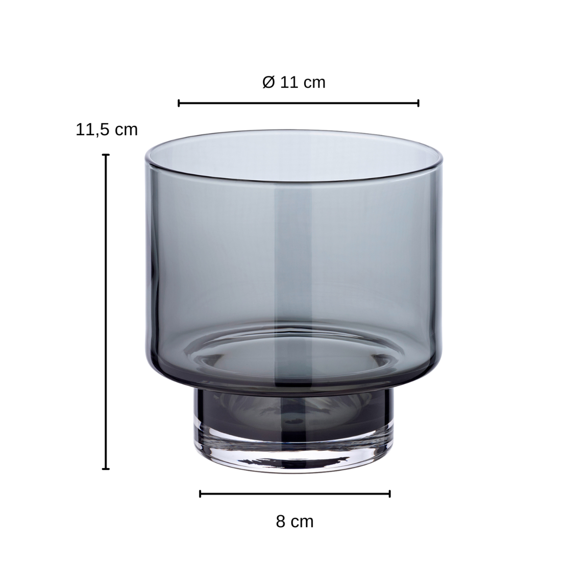 2er Set Windlicht Marla, ø 11 cm