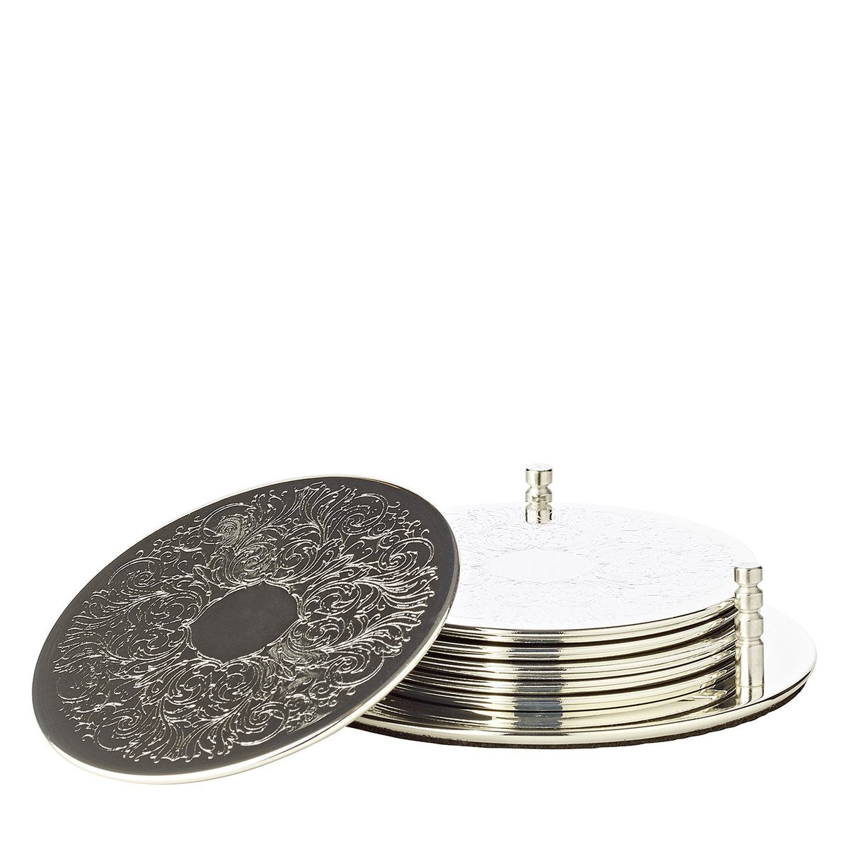 6er Set Untersetzer Brügge mit Halter