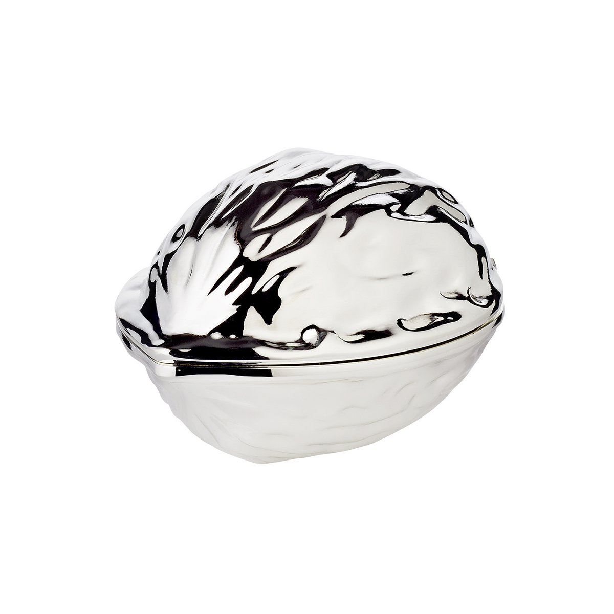 Nussknacker Walnuss, edel versilbert