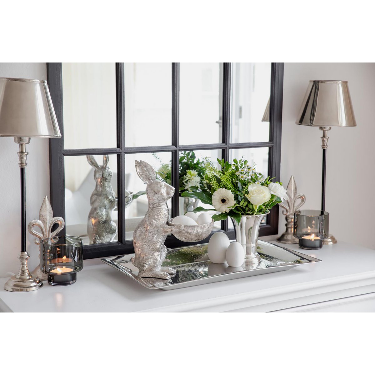 2er Set Windlicht Marla, ø 11 cm