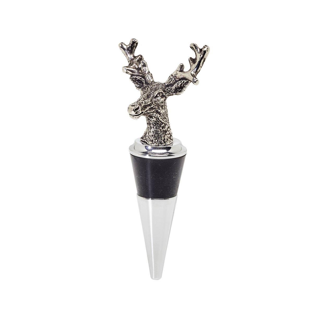 3er Set Edelstahl Flaschenverschlüsse mit Ständer