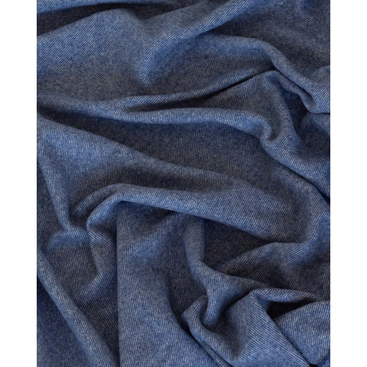 Merino Kaschmir Plaid Tibet blau