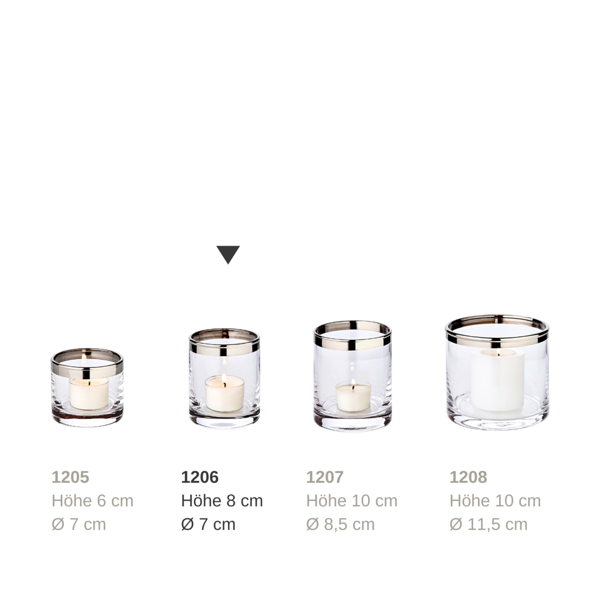 Windlicht Molly, H 8. cm