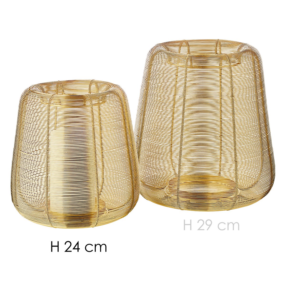 Windlicht Kurt, silber, H 24cm