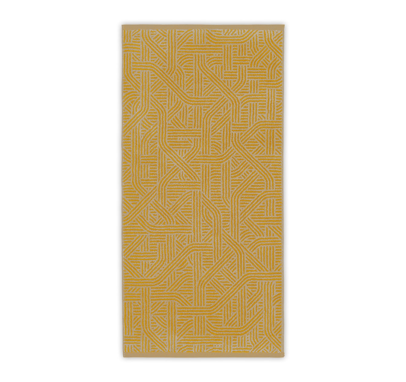 Frottiertuch Confusion in Honig gelb gold aus Leinen und Baumwolle von Leitner Leinen, erhältlich bei Rivera Interiors