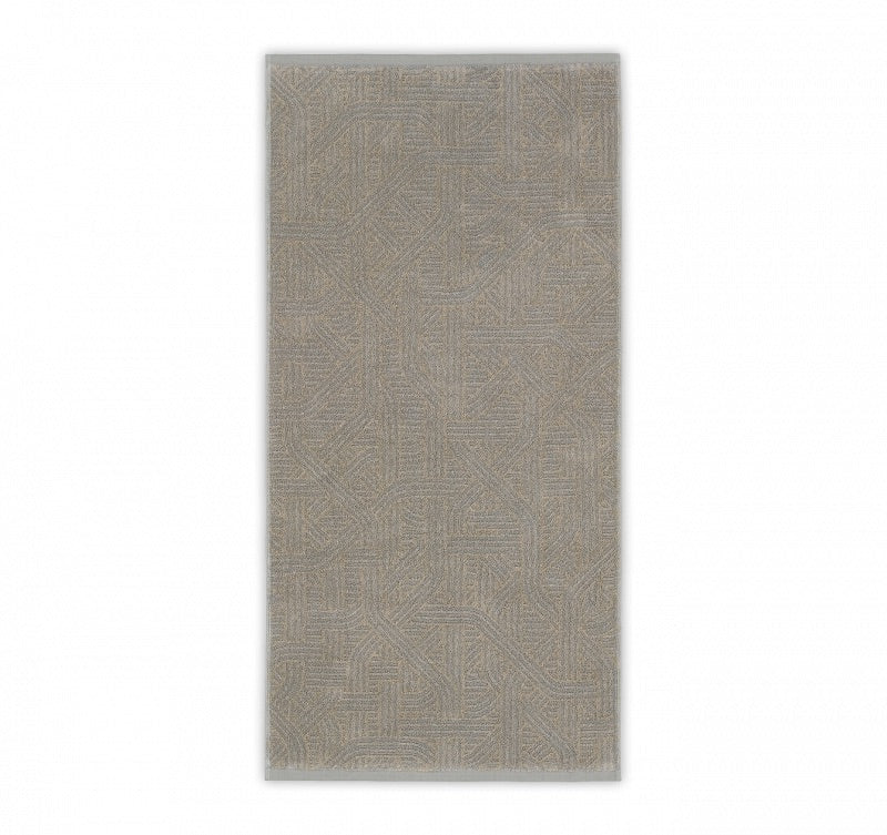 Frottiertuch Confusion in beige grau aus Leinen und Baumwolle von Leitner Leinen, erhältlich bei Rivera Interiors