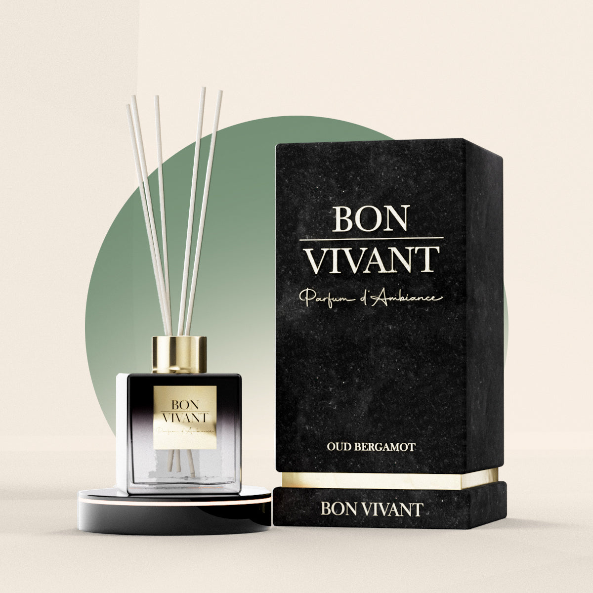 Vivant Oud Bergamot Raumduft mit Duftstäbchen