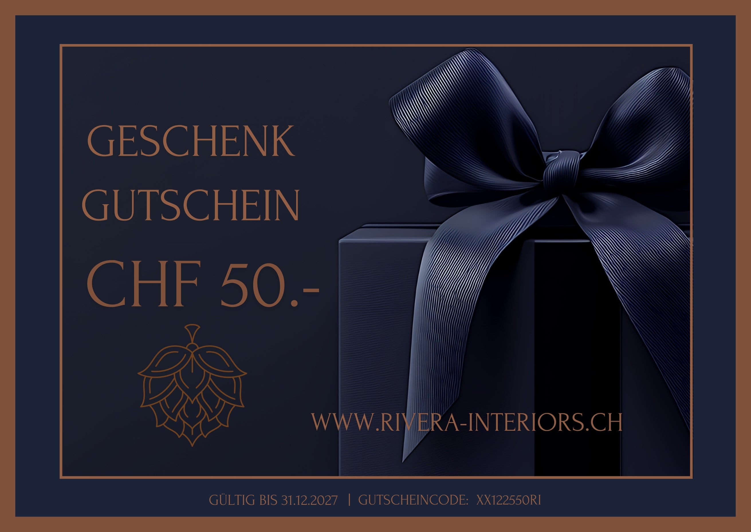 GESCHENKGUTSCHEIN RIVERA INTERIORS 50