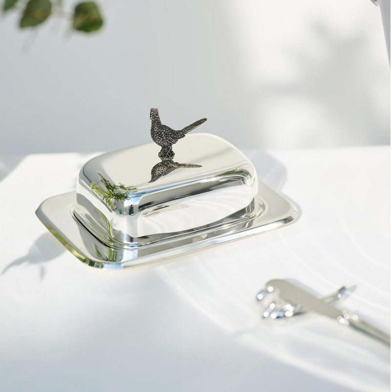 Butterdose Fasan 13x18 cm