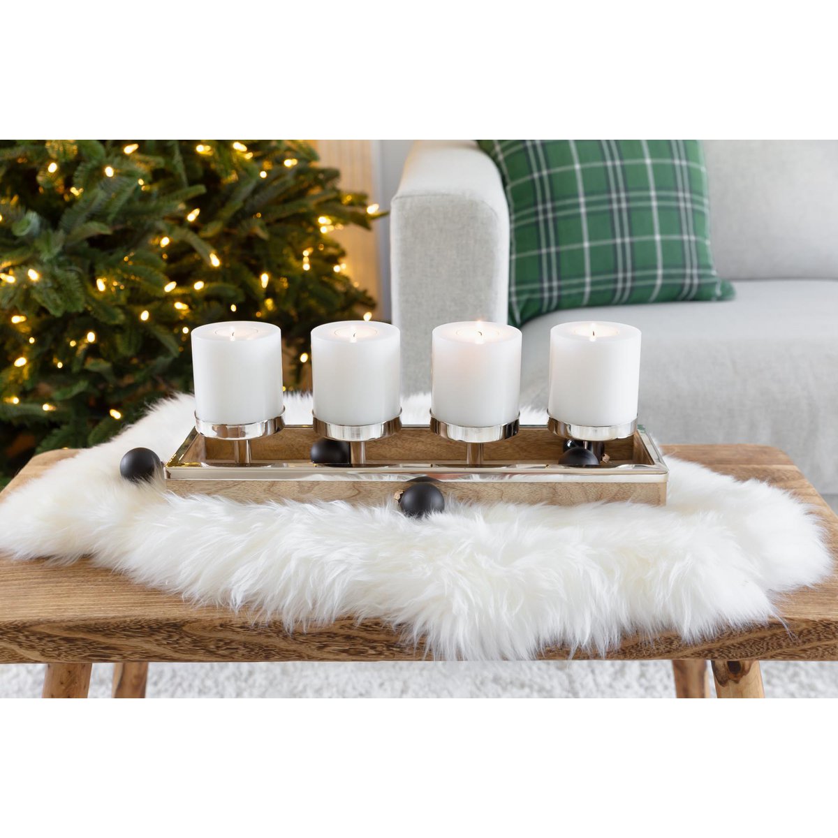 4er Set Dauerkerze Cornelius H. 8 cm