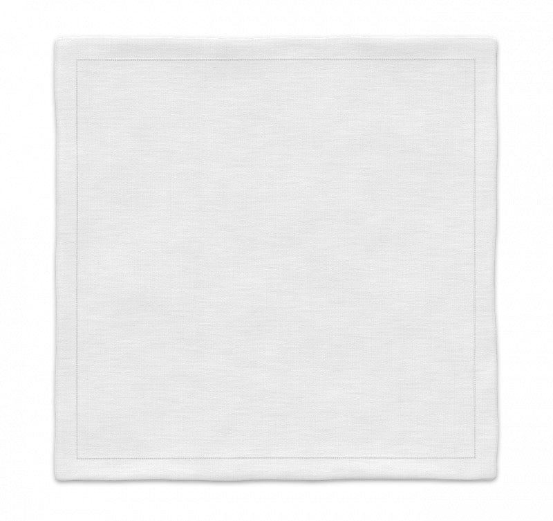 Serviette „Uni“ 102aus Leinen, Weiss