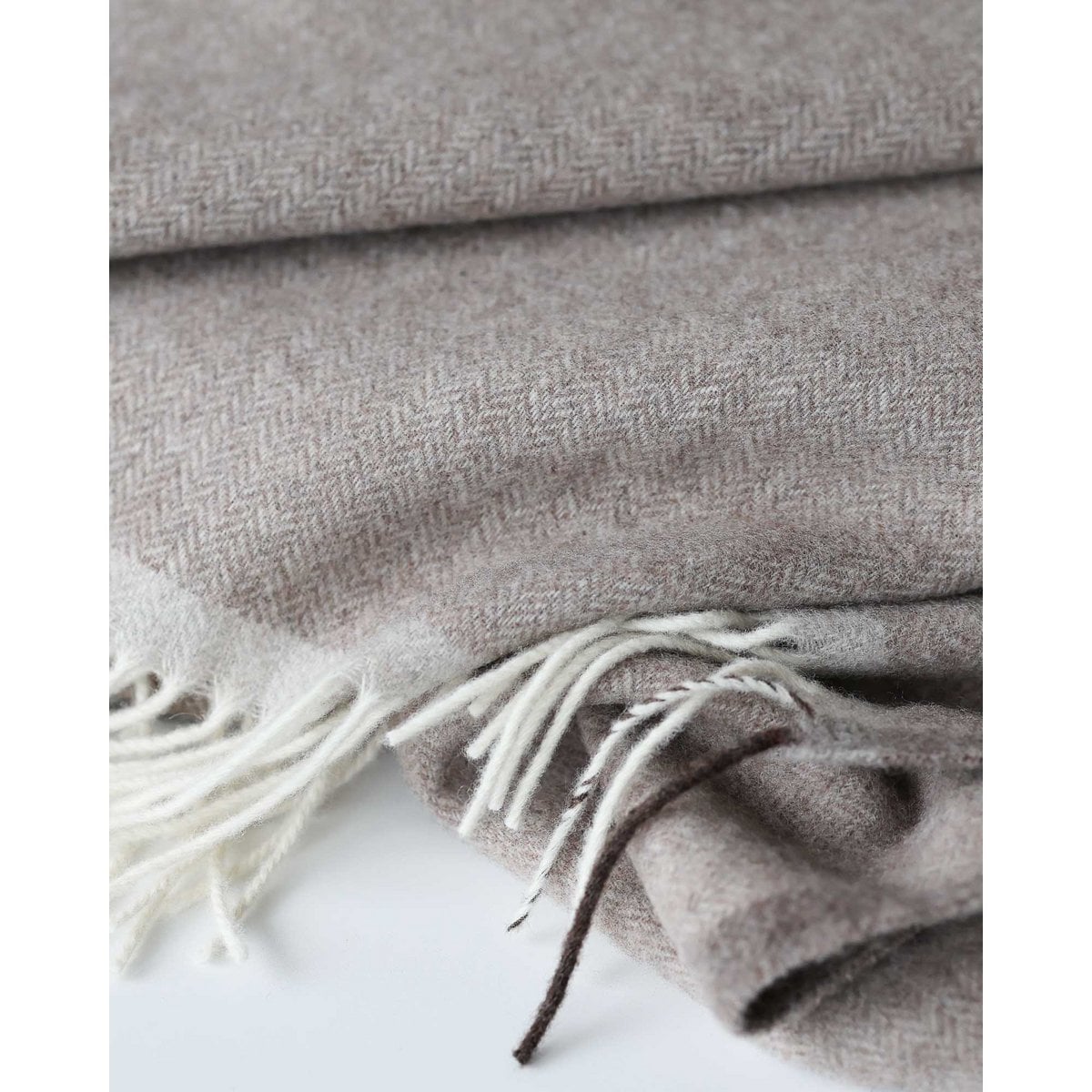 Merino Kaschmir Decke Milano Braun