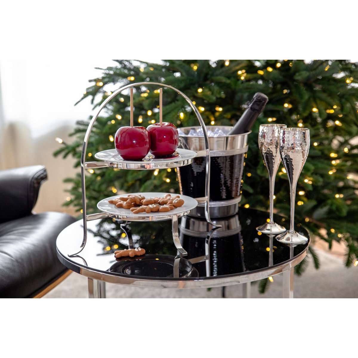 Etagere Sina, für 2 Teller, H. 33 cm