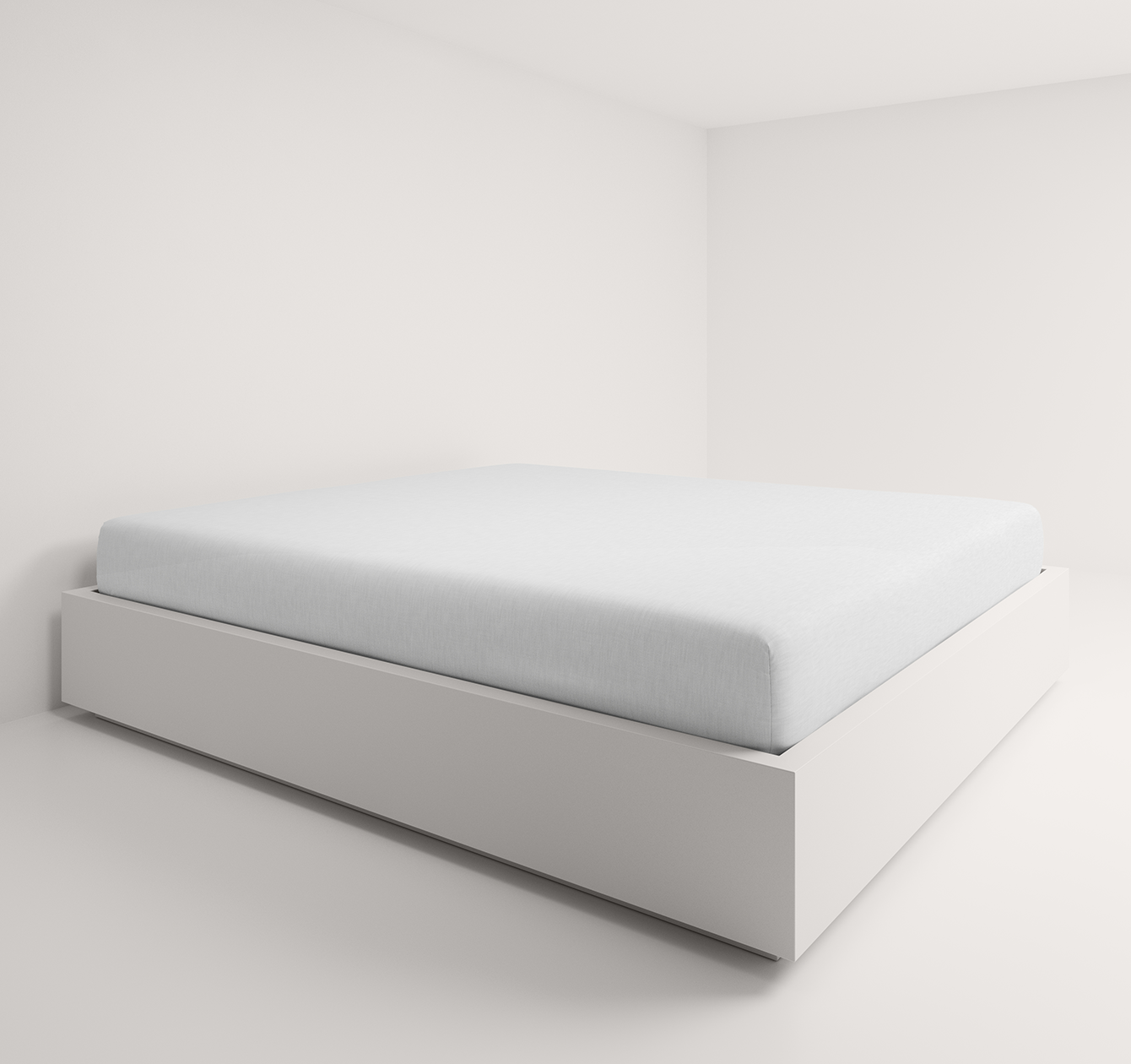 Fixleintuch Halbleinen Uni, weiss