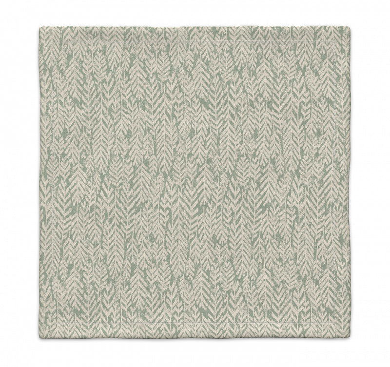 Serviette „Farn“ aus Leinen, Mintgrün-Sand