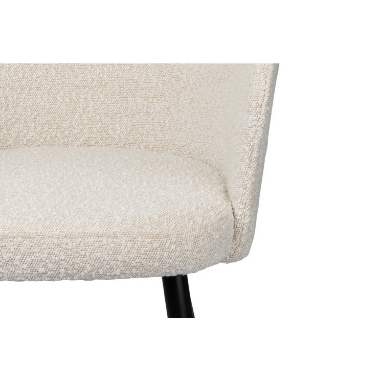 Loungesessel Stuhl perlweiss (2er-Set)