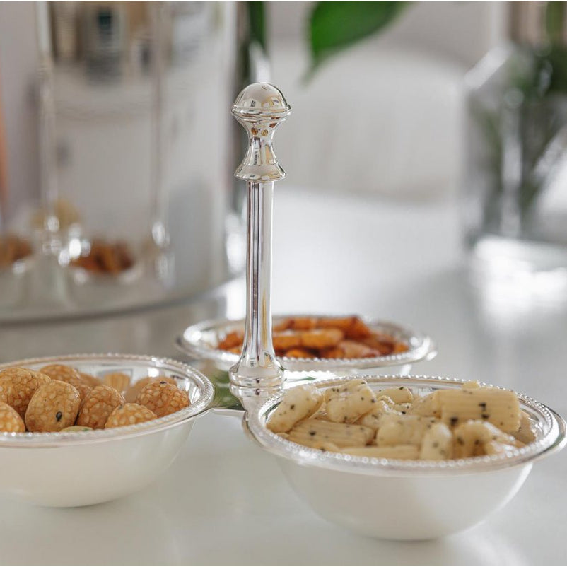 Dreifachschale Snackschale Perla