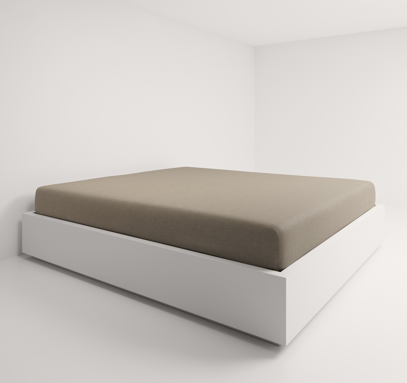 Fixleintuch Leinwand, terra