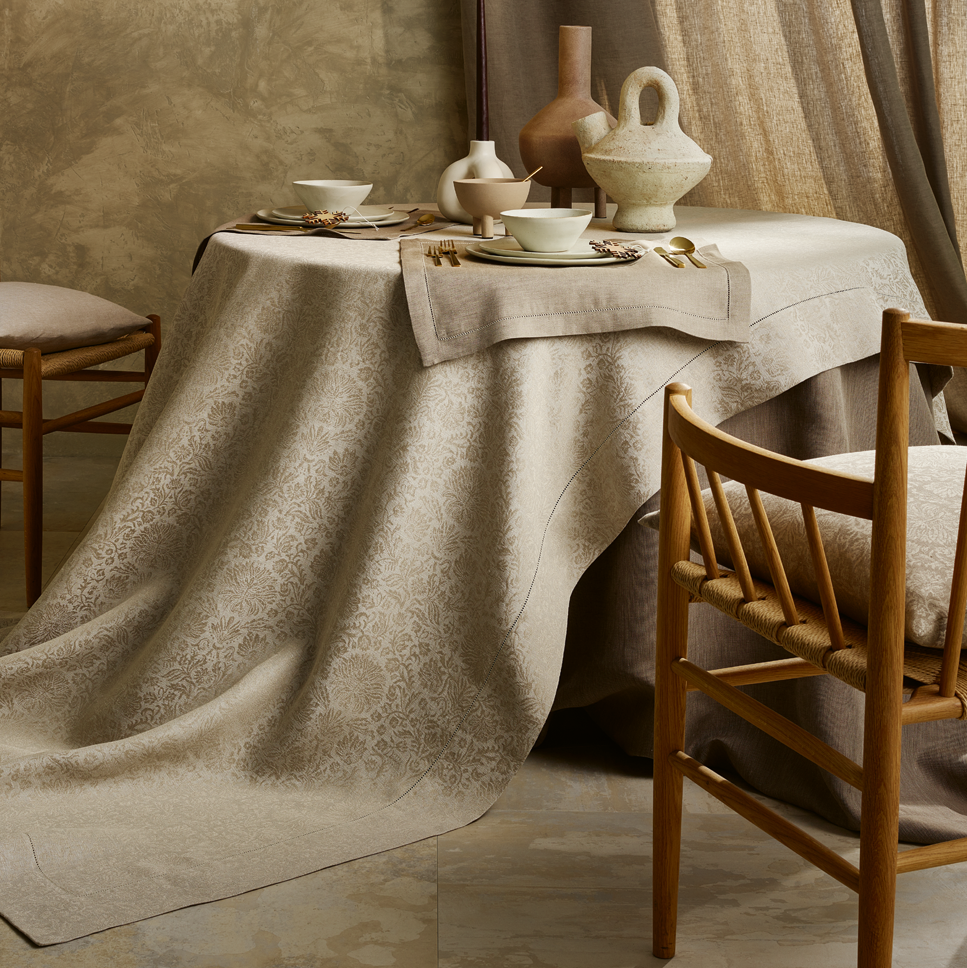 Tischdecke Fleur Royale, Leinen