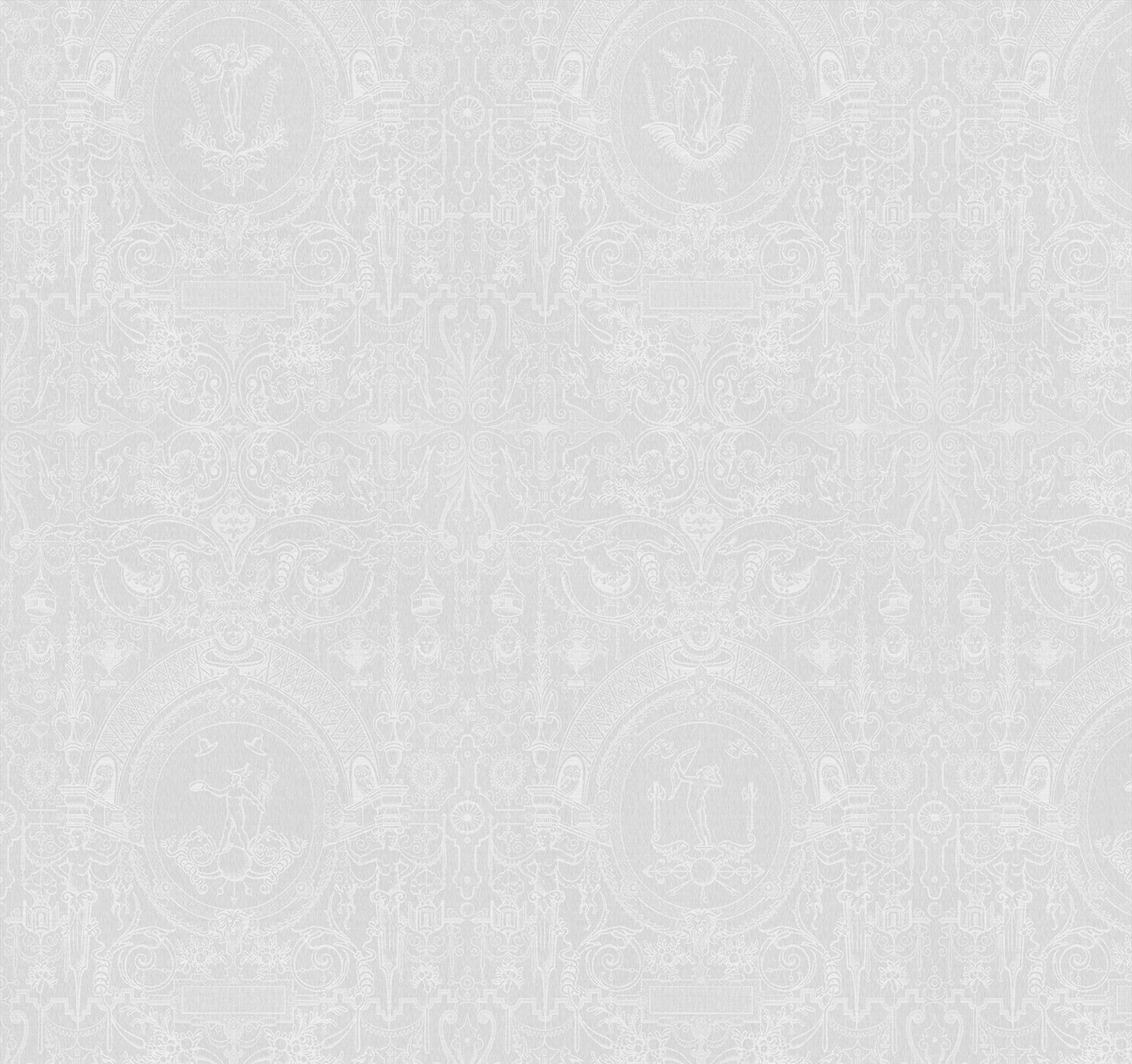 Dekokissen Cartouche, Weiss