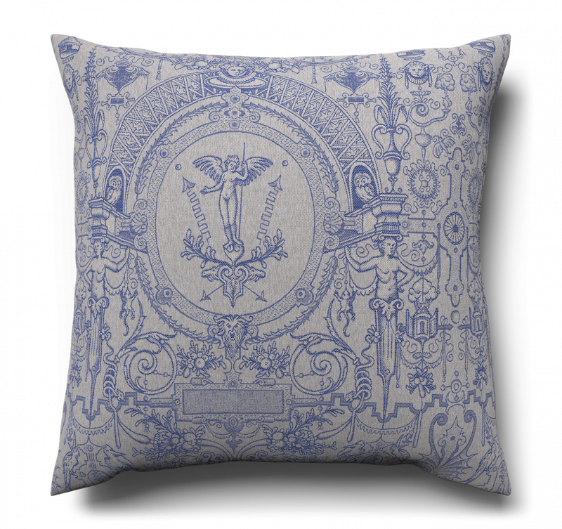 Dekokissen Cartouche, Delft Blue
