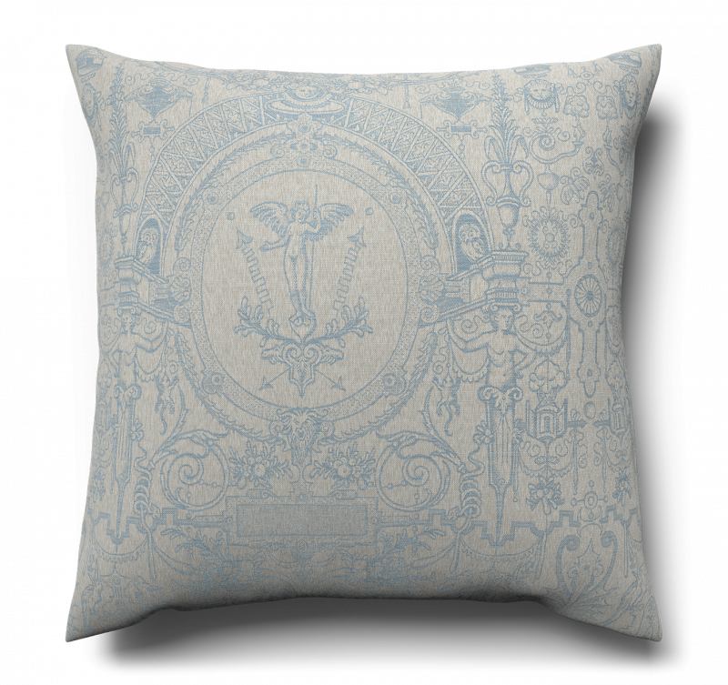 Dekokissen Cartouche, Blue Fog