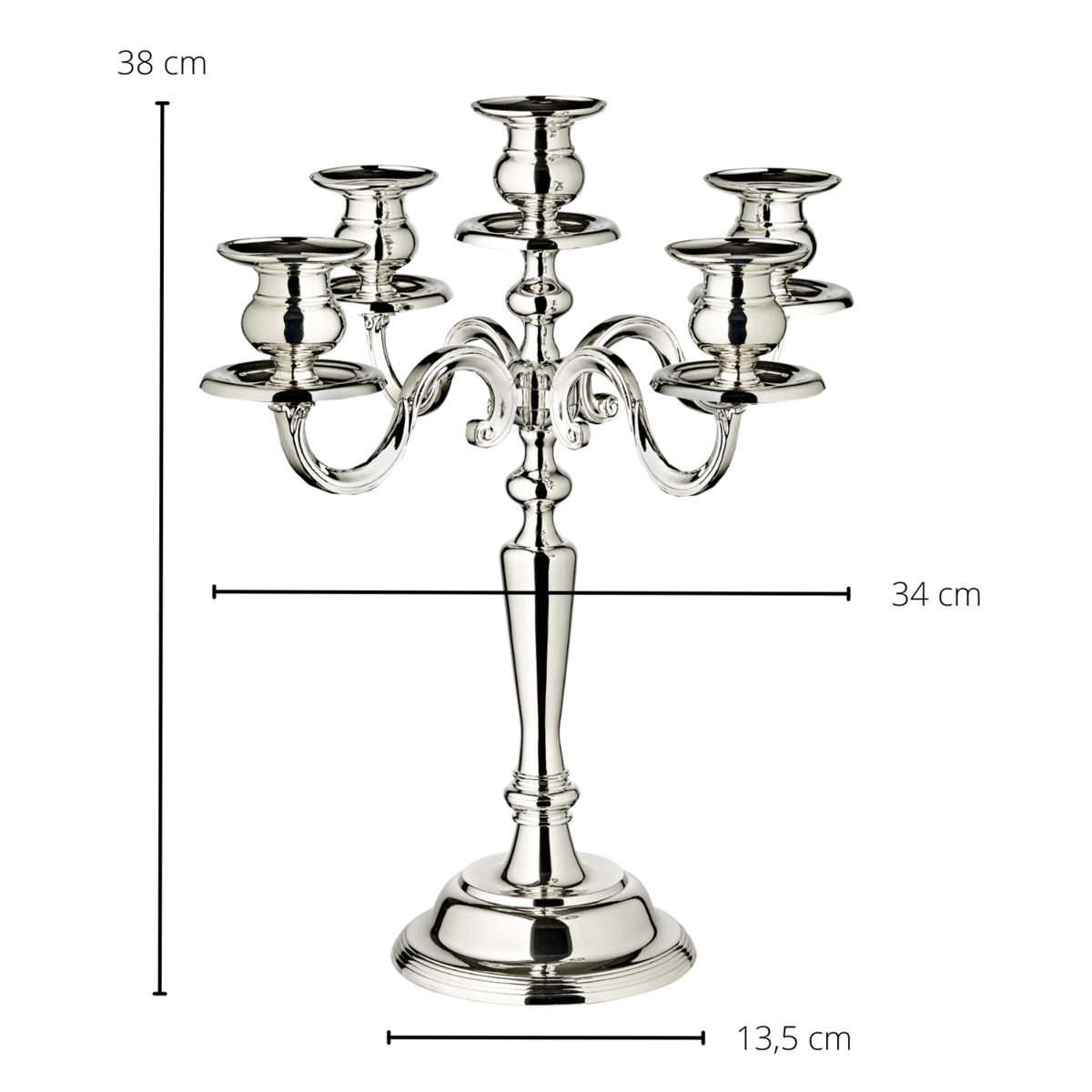 Kerzenleuchter Regina, 5-flammig