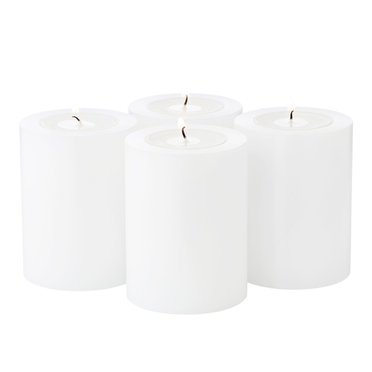 4er Set Dauerkerze Cornelius H. 8 cm