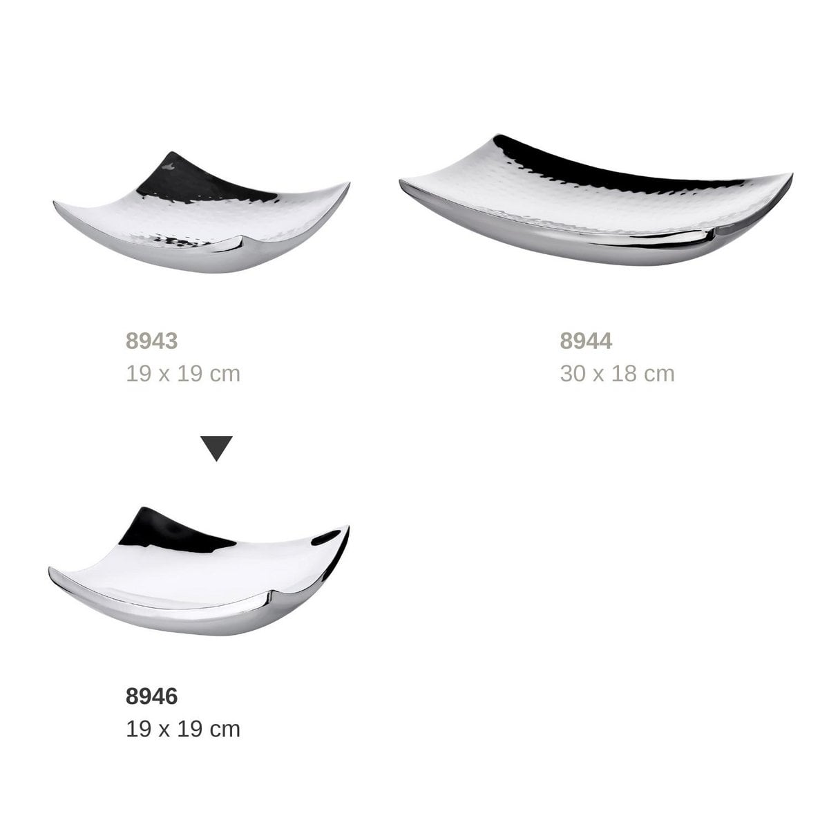 Schale Dallas 19 x 19 cm quadratisch