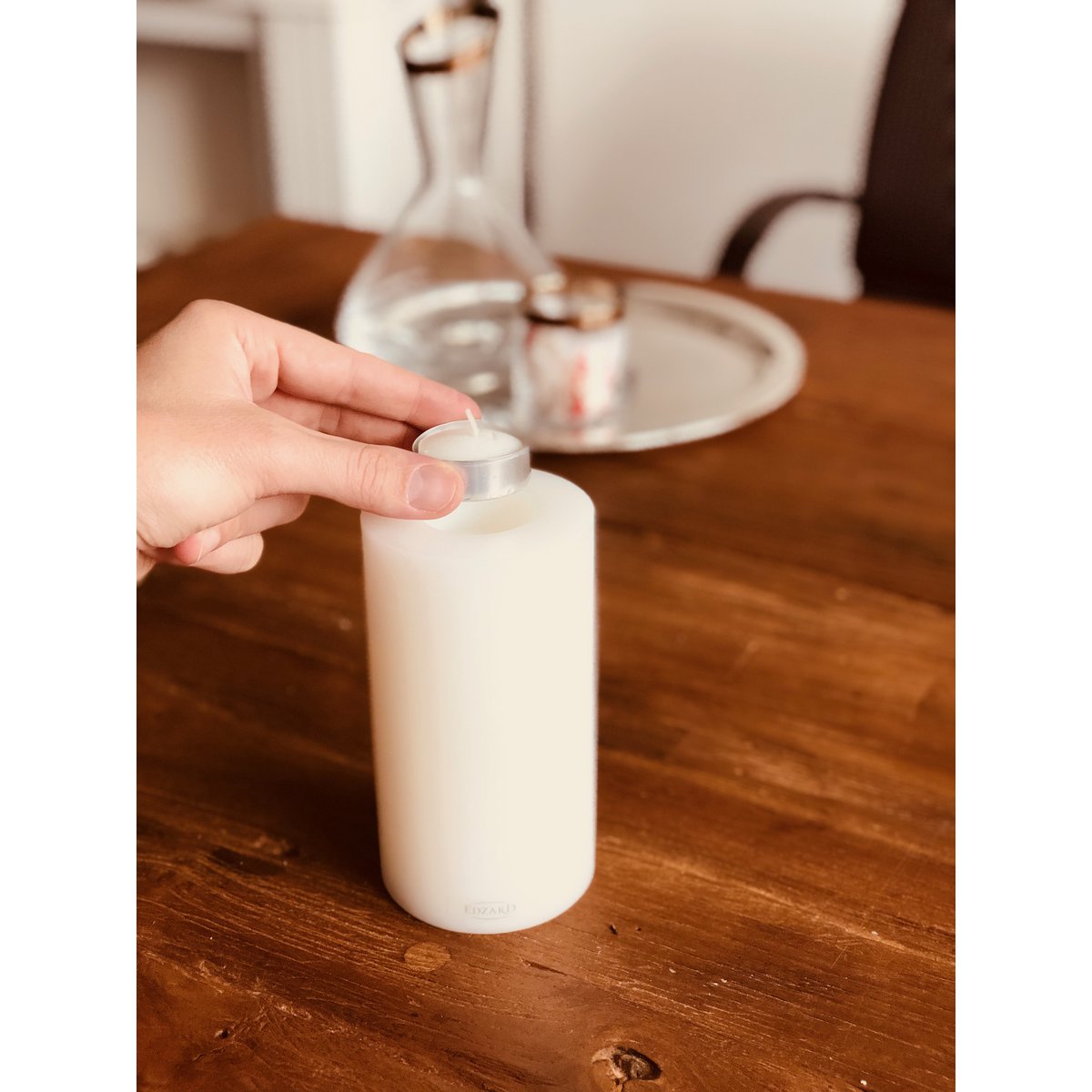 Dauerkerze Cornelius H. 15 cm, Ø 8 cm