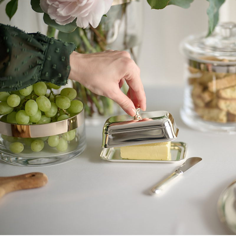 Butterdose Mary mit Glasplatte