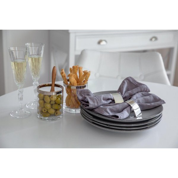 2er Set Serviettenringe Volute