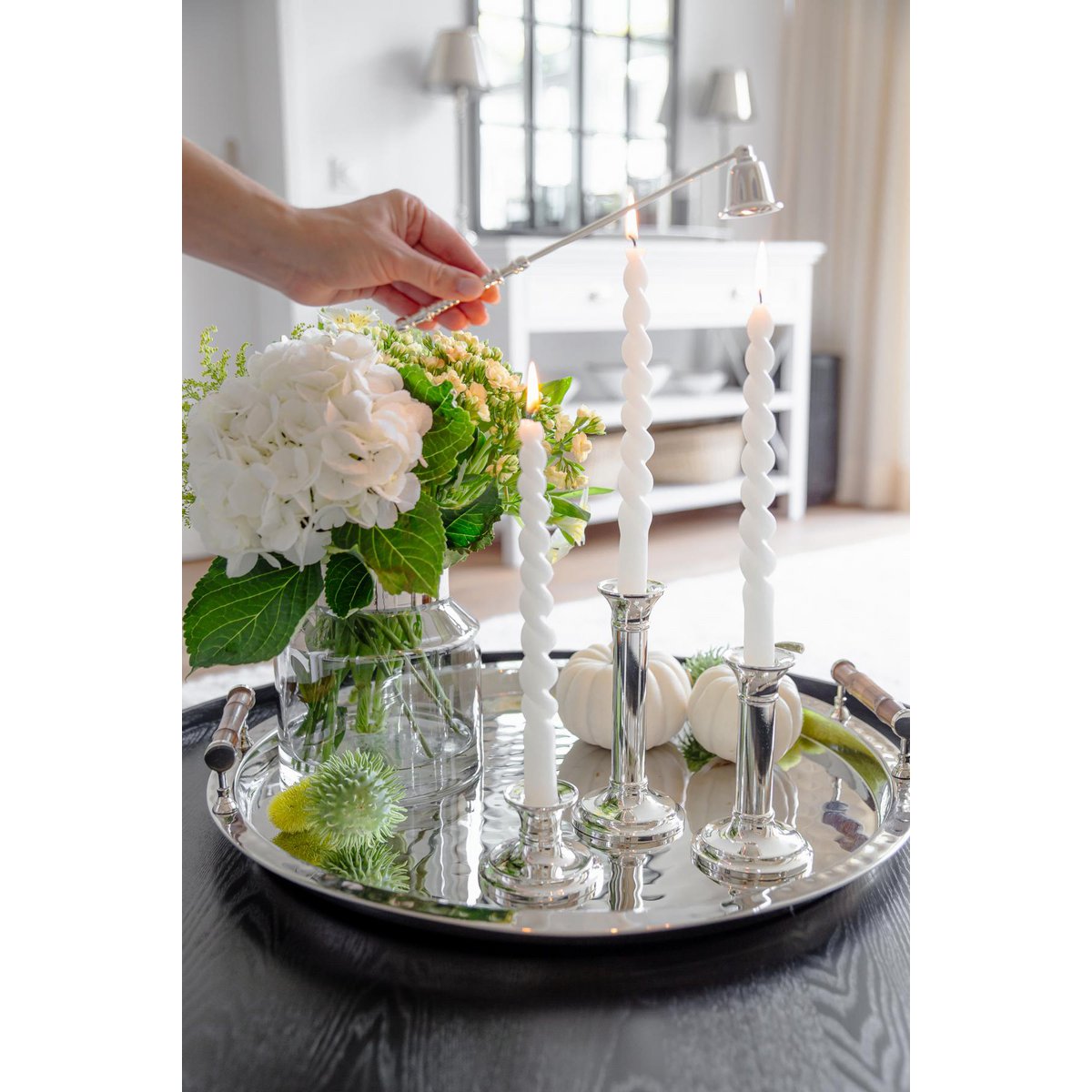 Kerzenlöscher Swing, versilbert