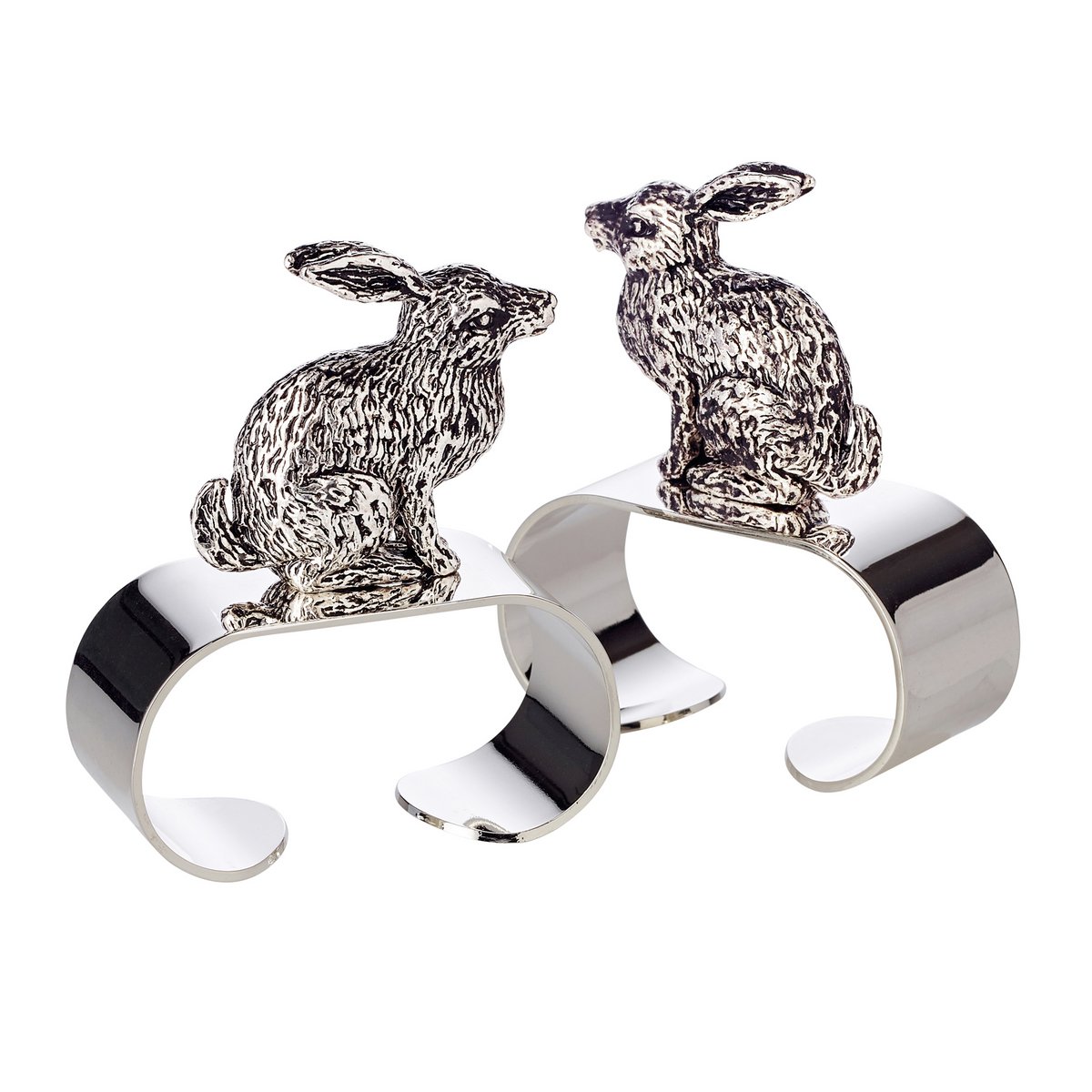 2er Set Serviettenring Hase