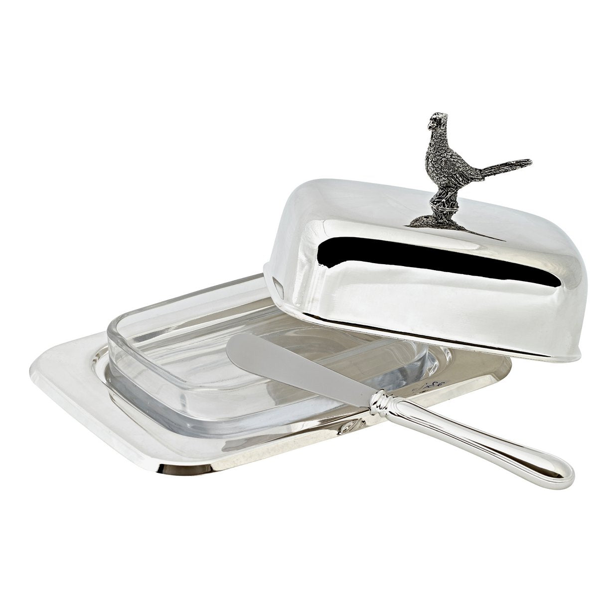 Butterdose Fasan 13x18 cm