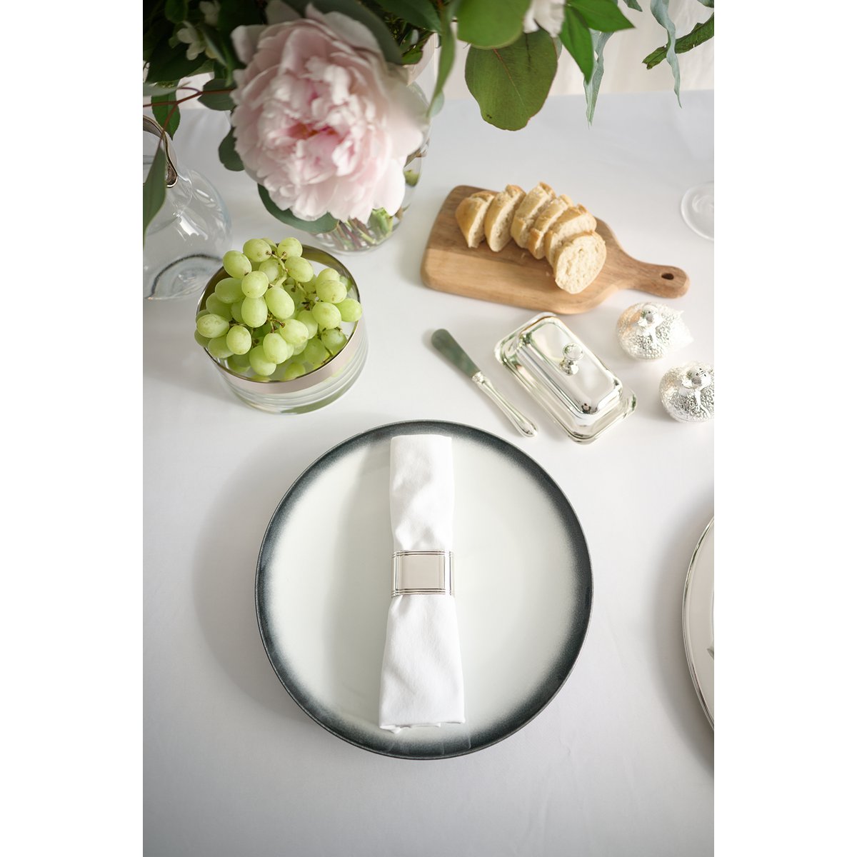 4er Set Serviettenringe Faden