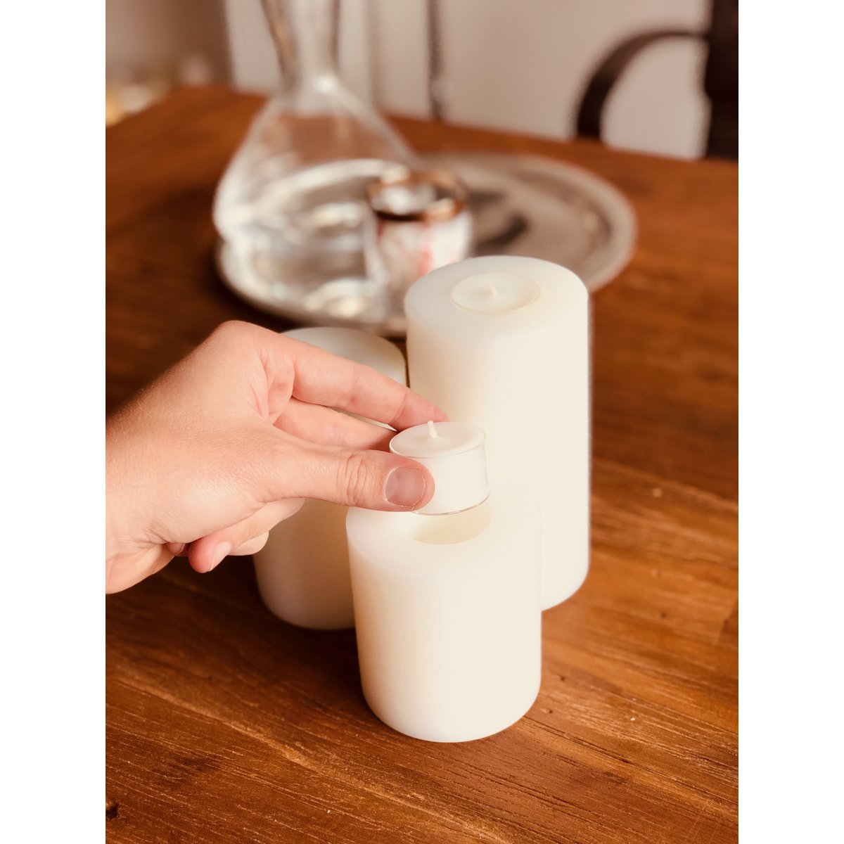 Dauerkerze Cornelius H. 15 cm, Ø 8 cm