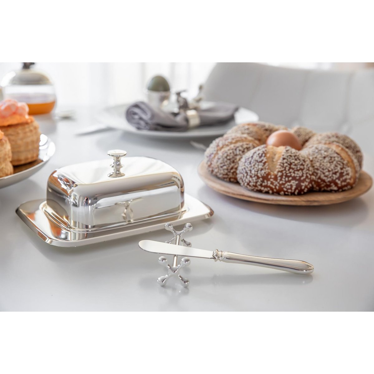 6er Set Messerbank Messerbänkchen Kreuz