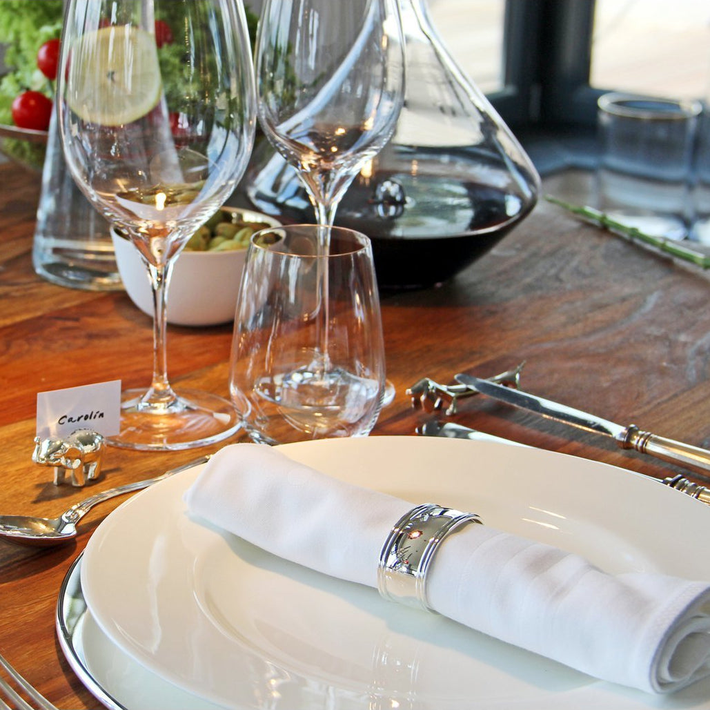 6er Set Serviettenring Faden