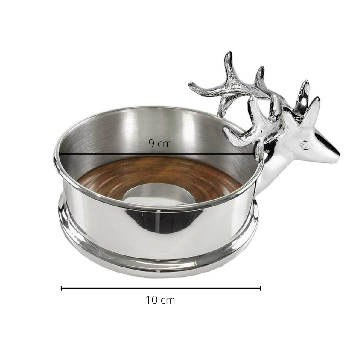 Flaschenuntersetzer Derby mit Rentier