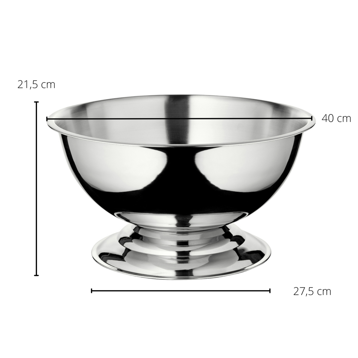 Champagner Schale Cara 2er Set Ø 40 cm