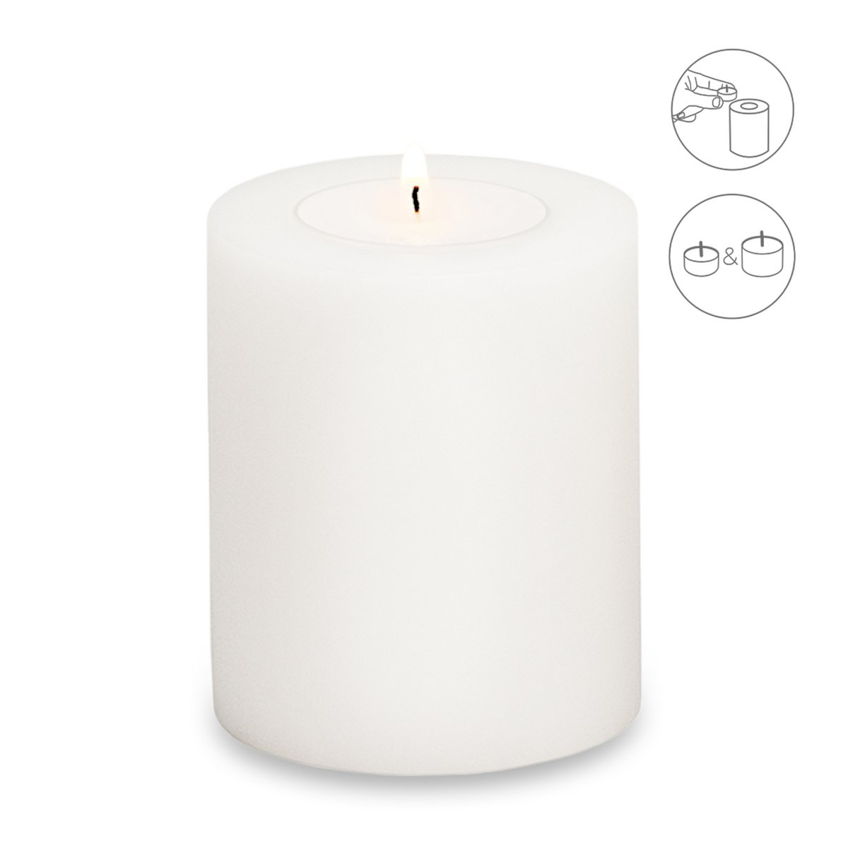 Teelichthalter Cornelius für Maxi-Teelicht, Höhe 12 cm