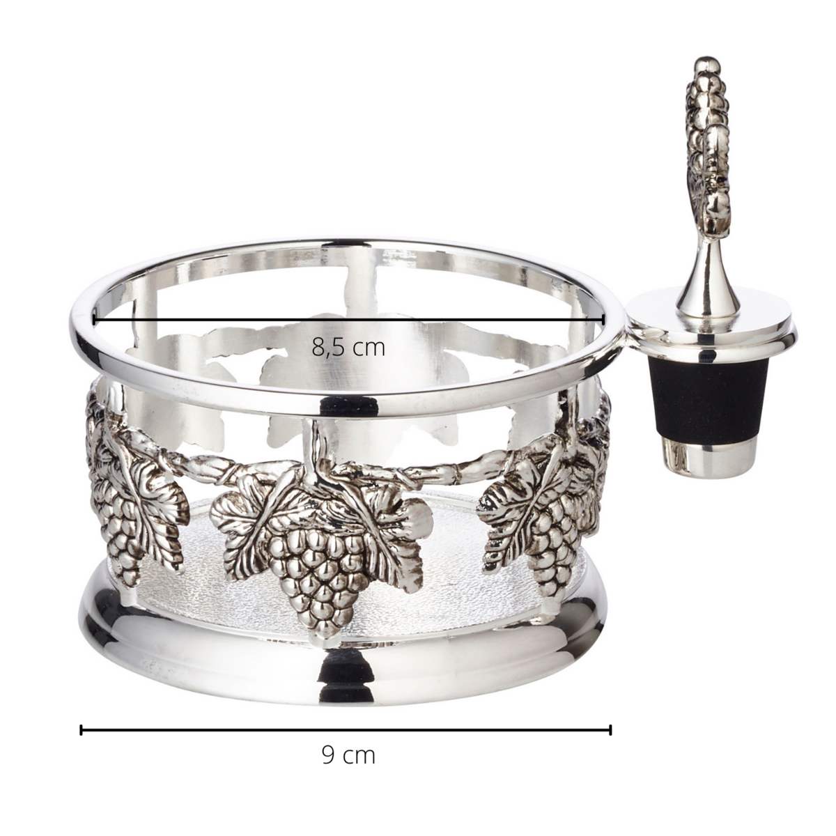 Flaschenuntersetzer Trauben