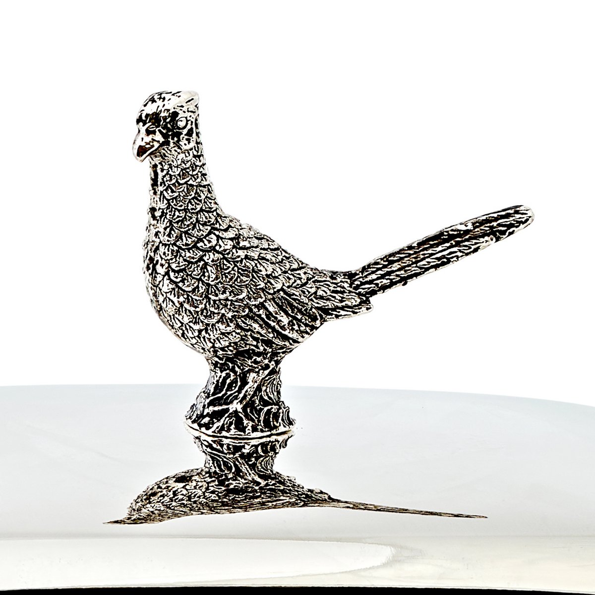 Butterdose Fasan mit Messer