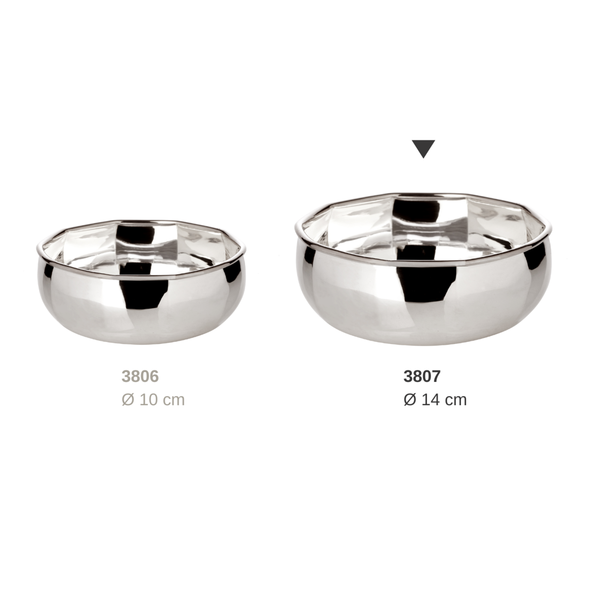 Schale Ten, 10-eckig, Ø 14 cm, H6 cm