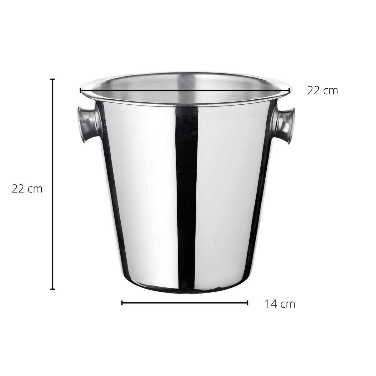 Sektkühler Joey mit Griffen