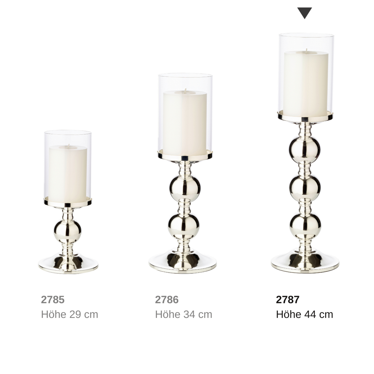 Kerzenständer Bamboo, H.43 cm