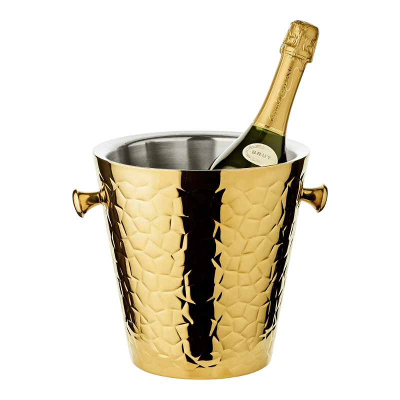 Sektkühler Capri gold H 23 cm