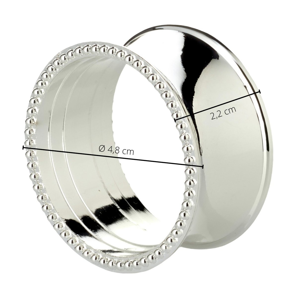 Serviettenring Perla 4er Satz H 2cm, Ø 5 cm