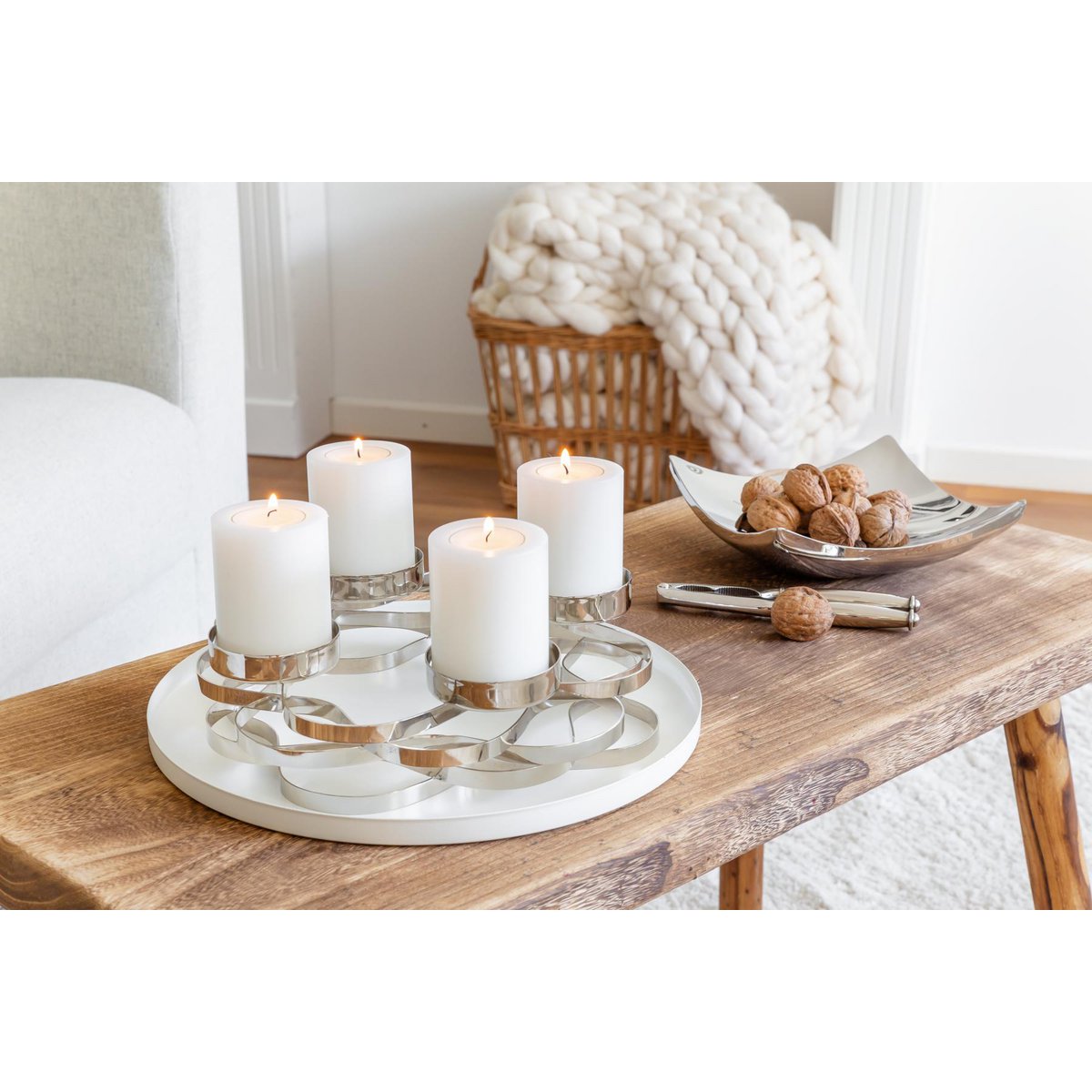 4er Set Dauerkerze Cornelius H. 8 cm